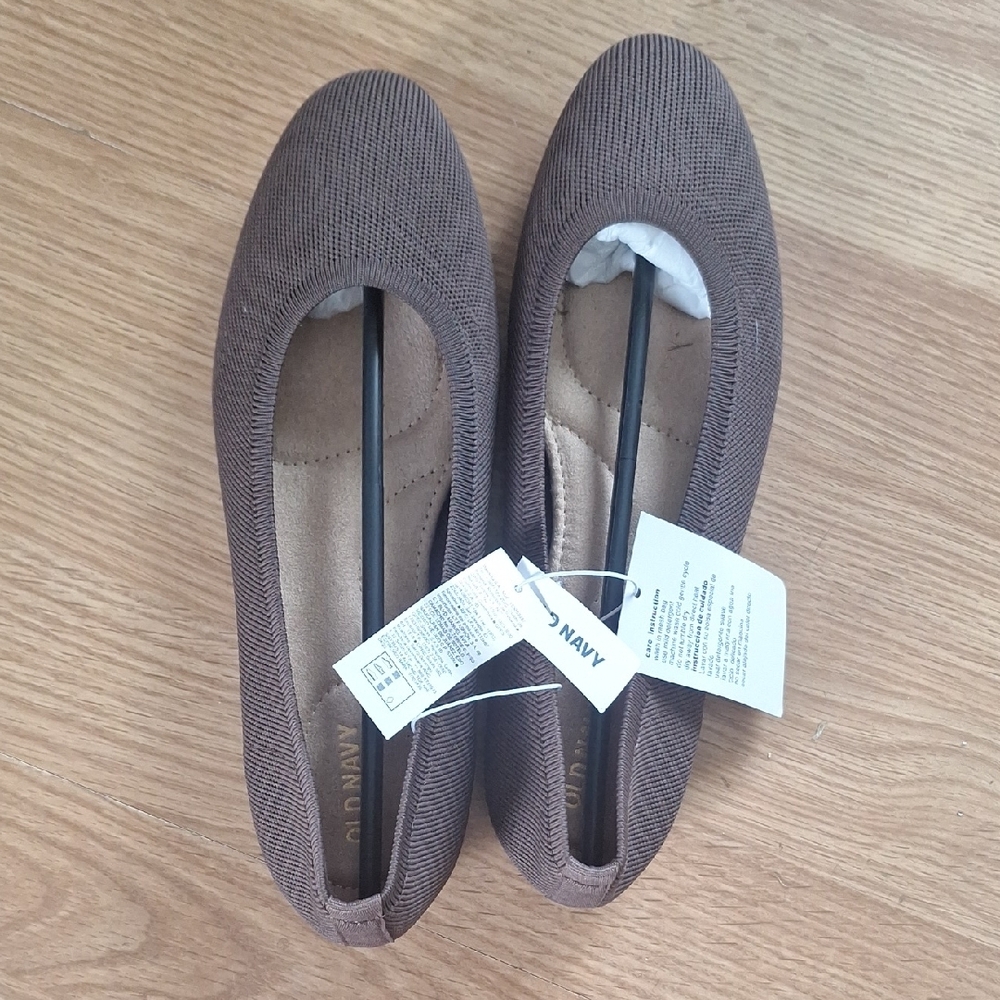 Old Navy Brown Flats Comfortable Slip-On Loafers